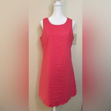 J.Crew Women’s Linen Blend Mini Shift Sleeveless Scallop Hem Flaw Dress Size 2
