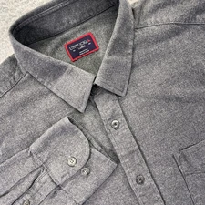 UNTUCKit Shirt Mens Large Gray Woven Sherwood Long Sleeve Button Down Classic