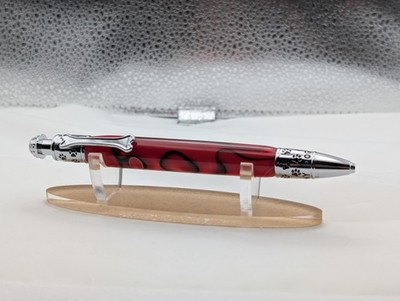 Handmade Resin Click Dog Pen With A Display Box.