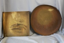 Plateau rond et carré en laiton pour balance