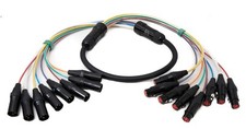 Audio Kabel 150 cm XLR 3 polig 8x Stecker zu ...