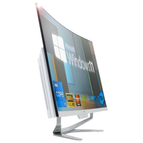 All in One I7 27" Curved Win 11 RAM 8 GB SSD 240 GB Computer Editing Gaming - 第 2/8 張圖片