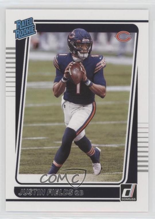 2021 Panini Donruss Rated Rookie Justin Fields #253 7l6