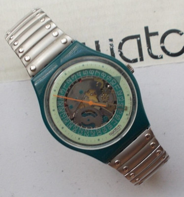 SWATCH  '' STEEL LITE '' '92  EXCELLENT   WOW   L@@K  RARE