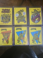 1989 Teenage Mutant Ninja Turtles Stickers. 6 Total