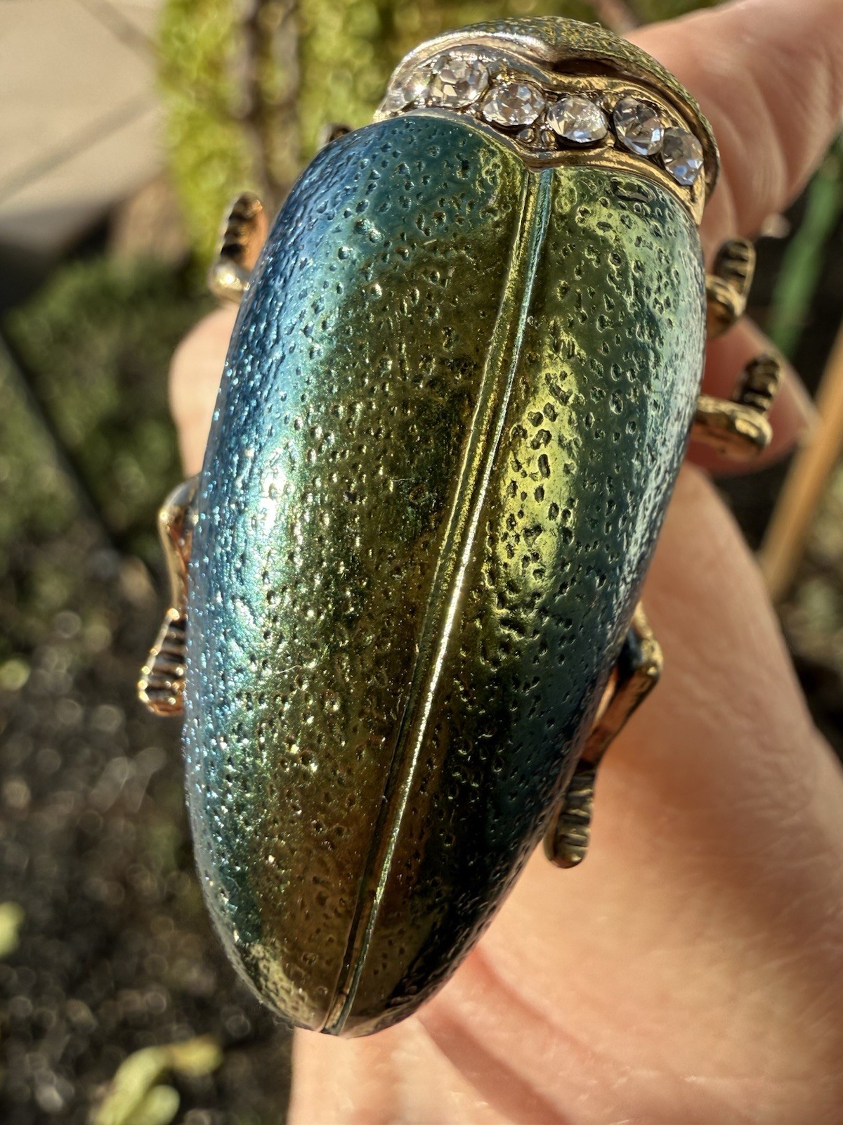 Beautiful Unique Large Statement Beatle Ring Wond… - image 3