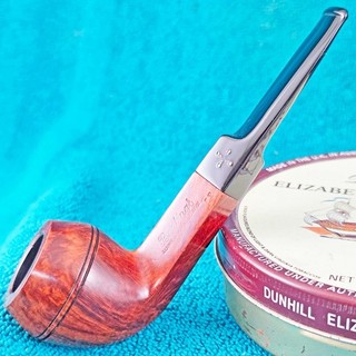 EXCELLENT PRE TRANS BARLING GUINEA GRAIN FLAME GRAIN BULLDOG English Estate Pipe