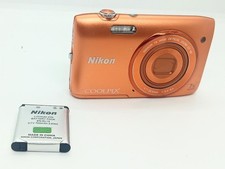 Nikon COOLPIX S3500 Orange 20MP Compact Digital Camera 7x Zoom NIKKOR Lens