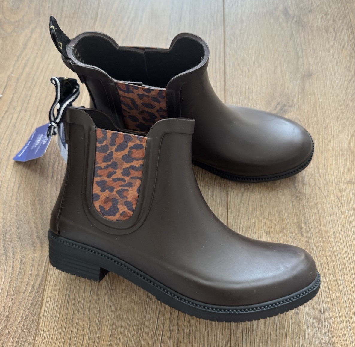 Chelsea Joules Leopard Wellibobs Joules Rutland Premium Chelsea