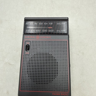 #ad #ad General Electric AM FM Portable Radio Model 7 2582S Excellent Cond. Tested VG $12.49