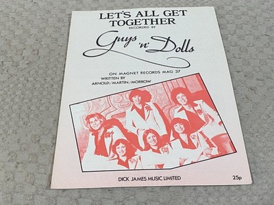 SMF8 SHEET MUSIC, GUYS 'N' DOLLS : LET'S ALL GET TOGETHER