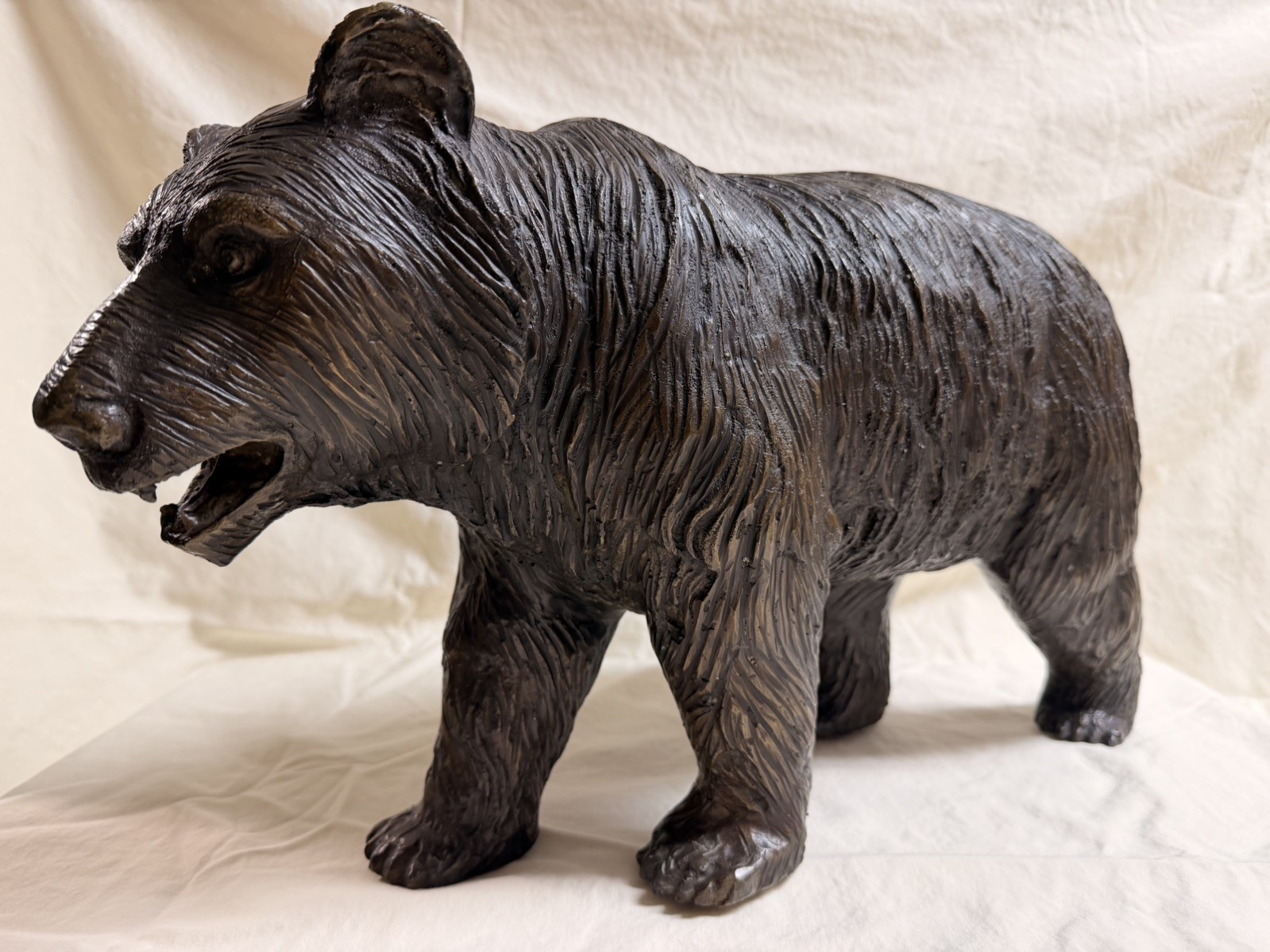 Prowling Bear Bronze  - 12" 