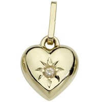 Miamar TG37 Kinder AnhäNger Herz 14 Karat (585) Gelbgold Weiß
