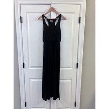 Lush Black Racerback Maxi Dress Sleeveless Casual Sundress