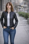 Ladies Fashion Style P645 soft Real high quality leather jacket
