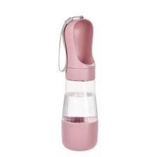 Portable 2-in-1 Dog Water Bottle with Food Container   510ml Travel Dispenser