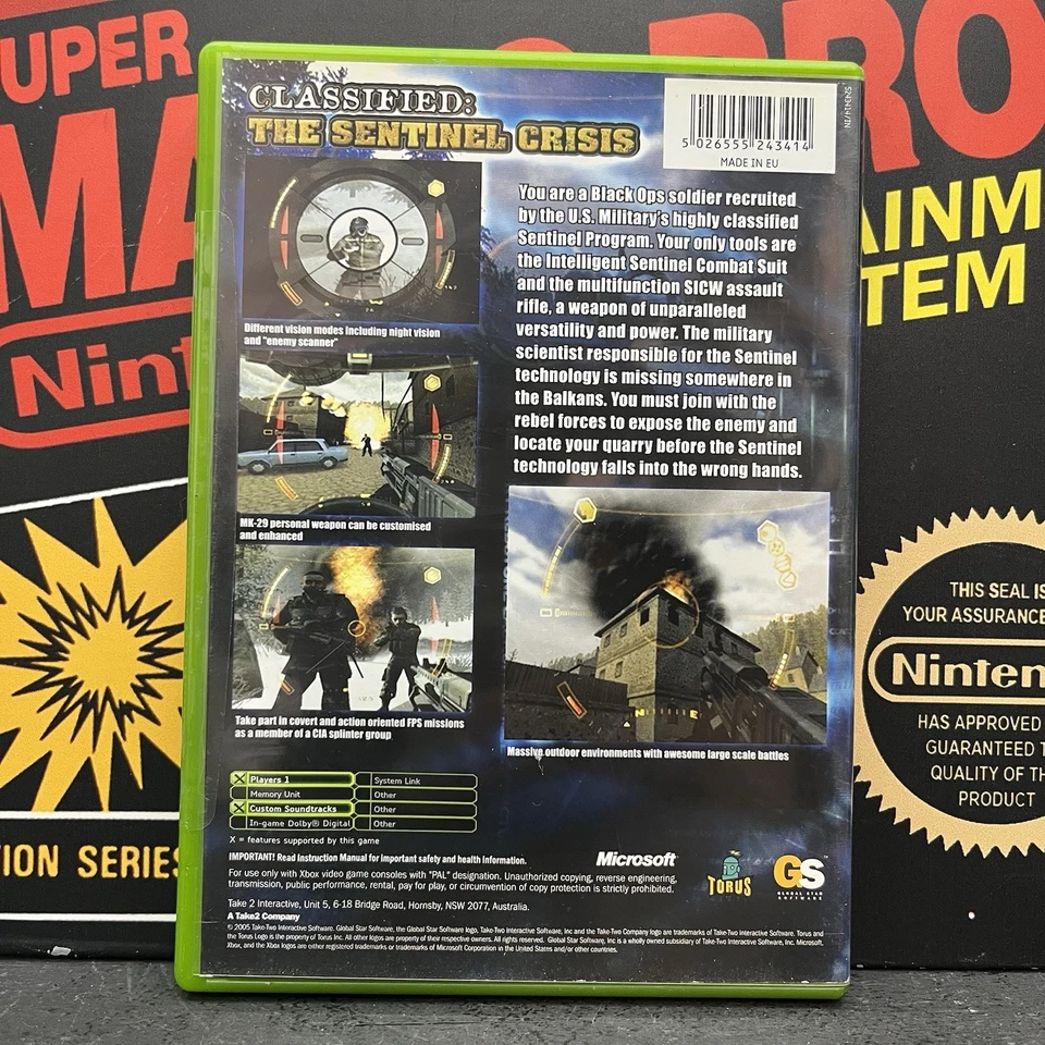 Classified: The Sentinel Crisis Microsoft Xbox W.Manual PAL TESTED FREE POSTAGE - Image 3 of 4