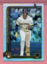 Eric Haase Milwaukee Brewers 2025 Topps Update Rainbow Foil #US30