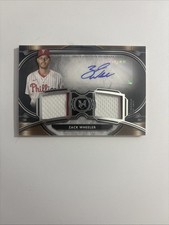2021 Topps Museum Collection Player Dual Relic Autographs Zack Wheeler /249 