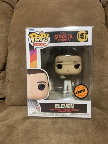 Funko Pop Stranger Things Season 4 Eleven Chase Vinyl Figure #1457 W/Protector