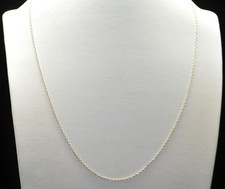 Sterling Silver Cable Chain Necklace 16.0" FMH210