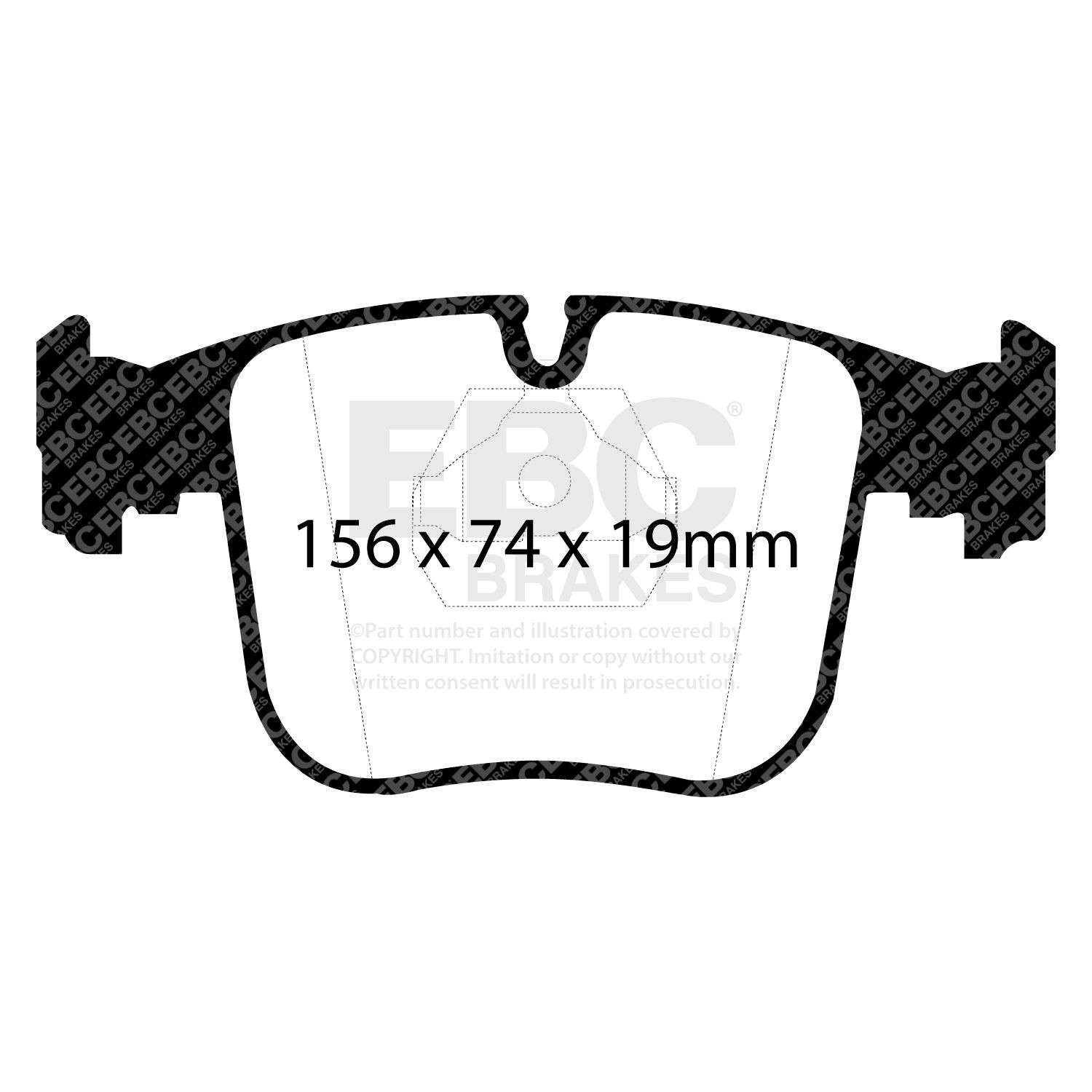 EBC DP3870C BRAKE PAD SET DISC BRAKE Front
