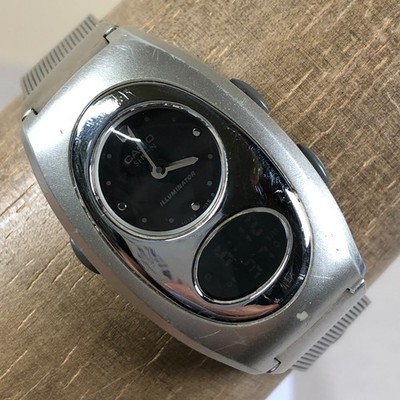 Casio Sheen Women SHN-109 Silver Milanese Quartz Analog Digital Watch 7 1/2''