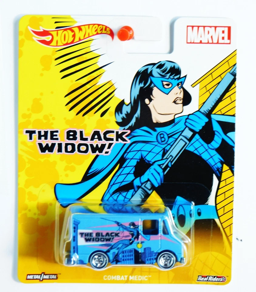 Hot Wheels "Black Widow" (2) Character Cars/Combat Medic/16 Angels & '87 Buick . - Image 4 of 4