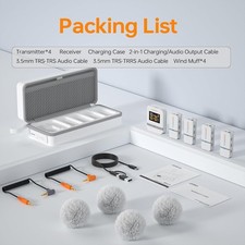 COMICA Vimo Q 4-Channel 2.4GHz Wireless Lavalier Microphone System Charging Case