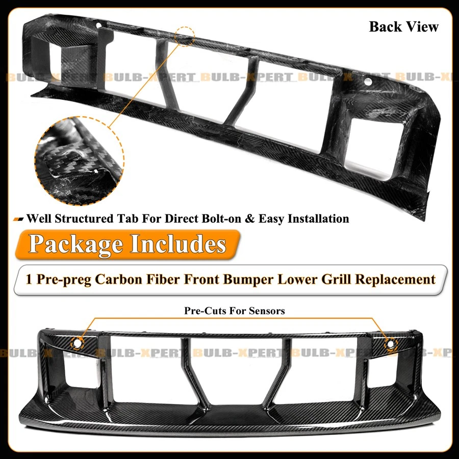 Parachoques delantero completo de fibra de carbono para BMW G87 M2 2023-2026 repuesto parrilla inferior Foto 4 de 4