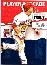2020 Topps Topps Player of the Decade: Mike Trout #MT-3 First Career 4-for-4 Day