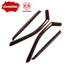 Genuine Dodge Window Visor Ram 1500 Crew Cab 2019-2025 In-Channel Smoke