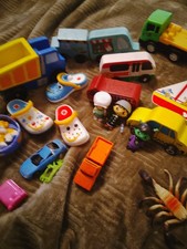 box of assorted toys