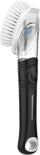 Soap Dispensing Dish Brush Kitchen Brush for Pot Pan Sink Cleaning Black