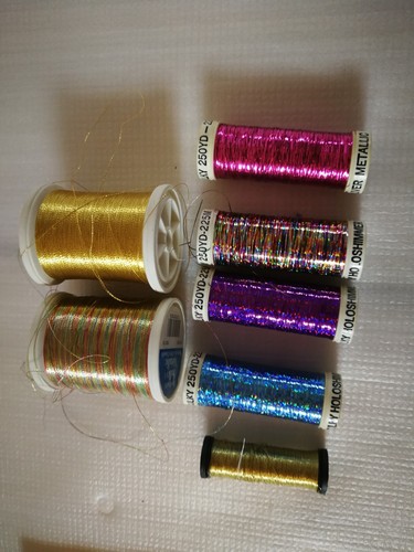 Lot Spools Sulky Metallic Embroidery Thread + Kreinik