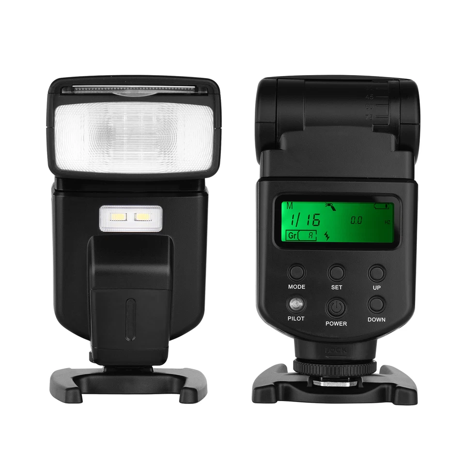 Andoer Flash Speedlite 5600K Light With Bracket For Canon  DSLR Camera X1W6 - Image 2 of 4