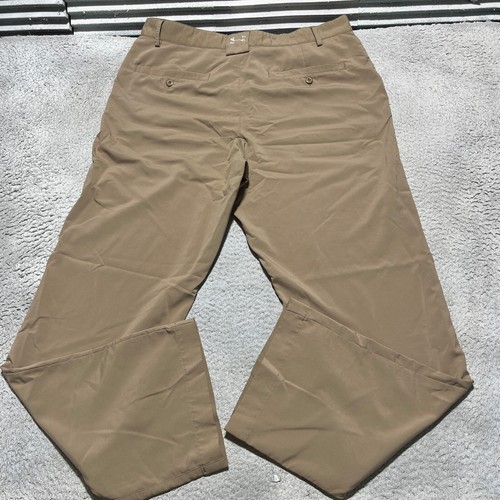 Under Armour Golf Pants Mens 34x32 Brown Stretch Performance Straight Leg Pocket - Picture 9 of 10