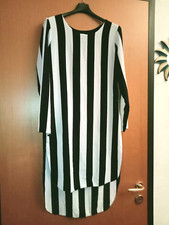 Abito donna righe bianco nero tg.S H2O Roma manica lunga estivo usato ottimo
