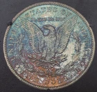 1883-CC $1 Silver Morgan Dollar in GSA Holder No Box/CoA Nice Reverse Toning!