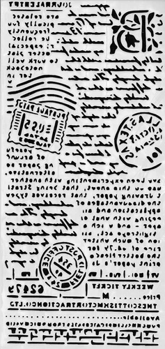 Schablonen Airbrush Basteln Schablone Malen / Tupfen / Brief Post 3389