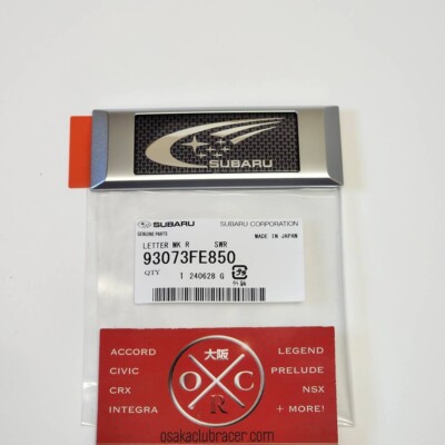 Genuine OEM 02-07 Subaru WRX STi World Rally Team Rear Emblem