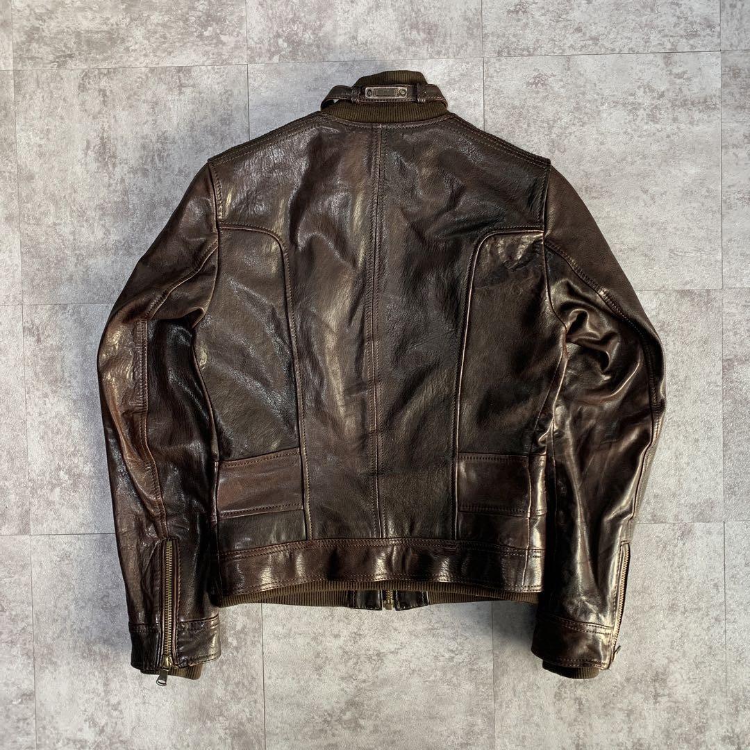 Dolce & Gabbana 2000s Archive Short Leather Blouson Brown Dolce & Gabbana 2000s Archive Short Leather Blouson Brown