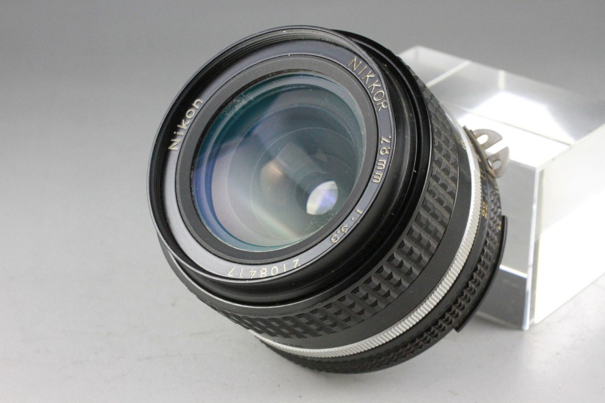 Nikon Nikkor 28mm f/3.5 Ai-s MF Wide Angel Manual Lens #173 | eBay