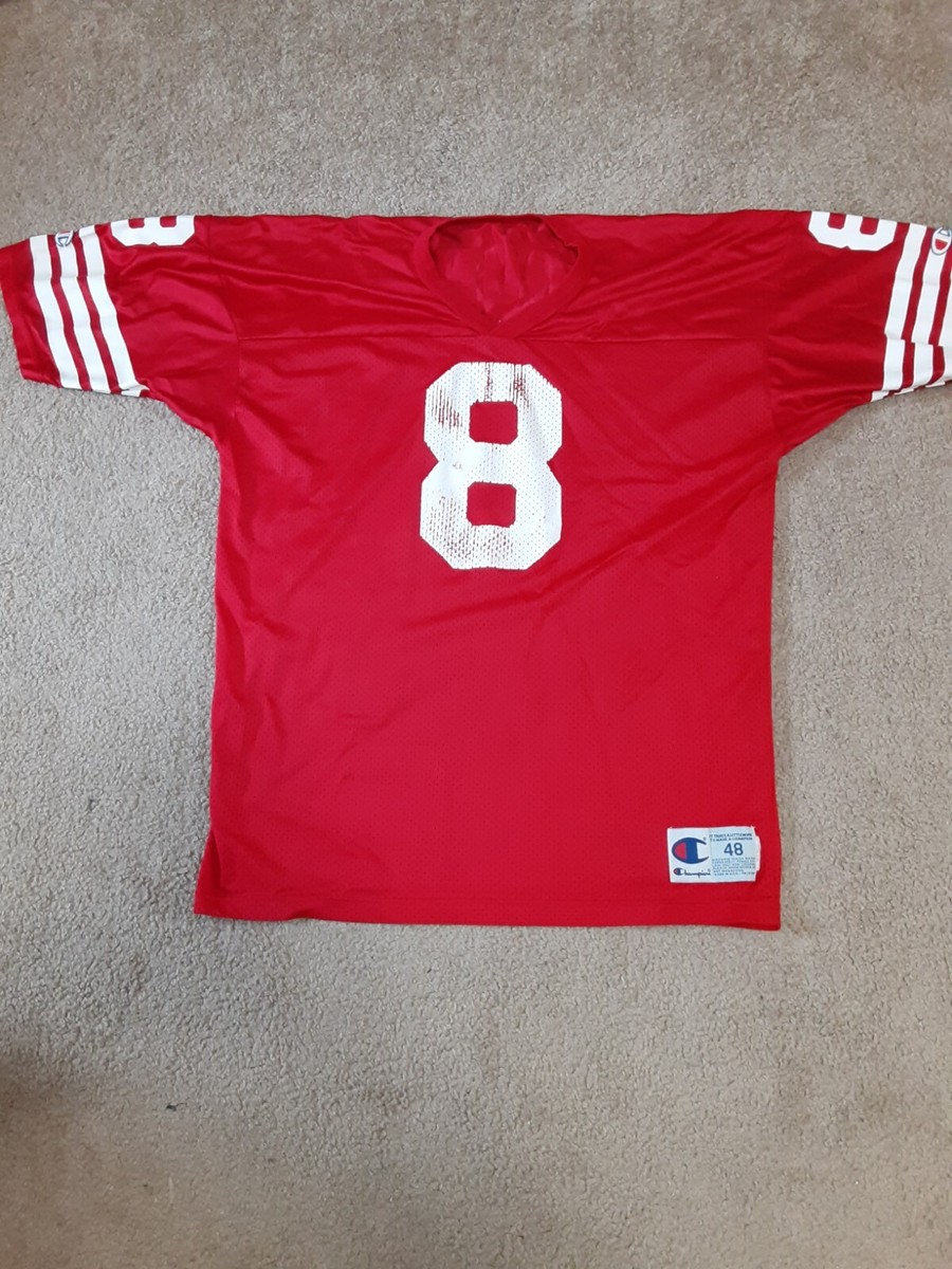 VTG San Francisco 49ers Steve Young Champion Jersey Size XL Red #8 