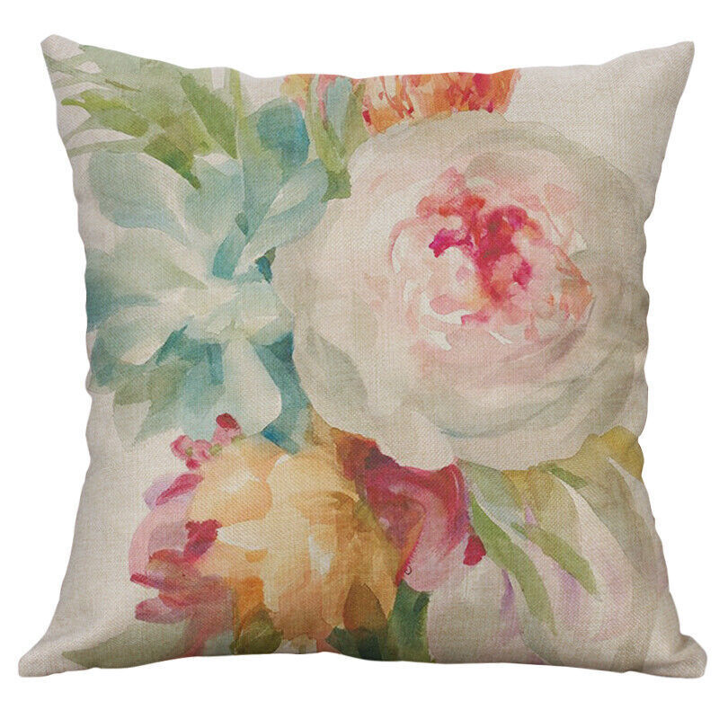 18 Peony Flower Print Pillow Case Cushion Cover Home Decor EBay 18-peony-flower-print-pillow-case-cushion-cover-home-decor-ebay