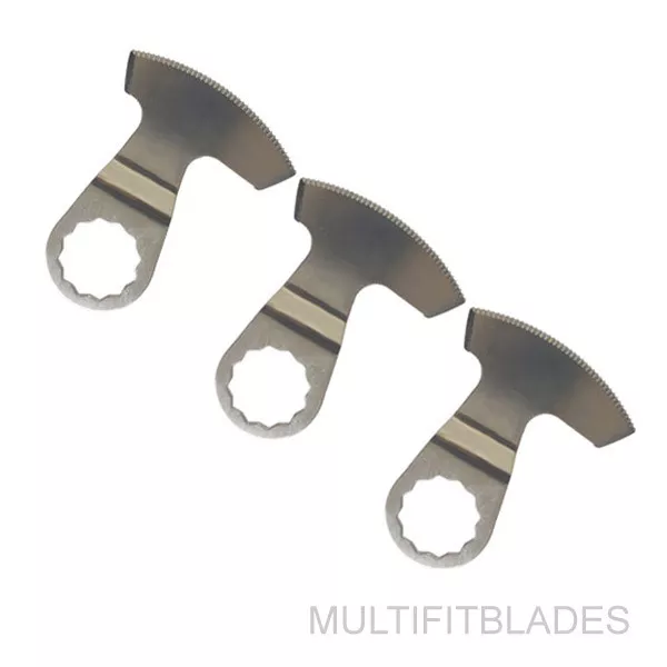 3 x Flush Cut Segment Knife Swing Blades Fein Supercut Festool Vecturo Fit