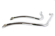 Wyatt Gatling Smooth Radius Pipe Set Chrome fits Harley Davidson