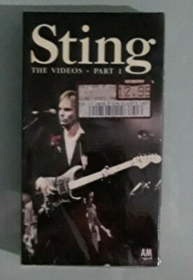 STING THE VIDEOS part1     VHS VIDEOTAPE NEW corner edge dings