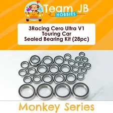 3Racing Cero Ultra V1 Touring Car - 28 Pcs Rubber Sealed Bearings Kit