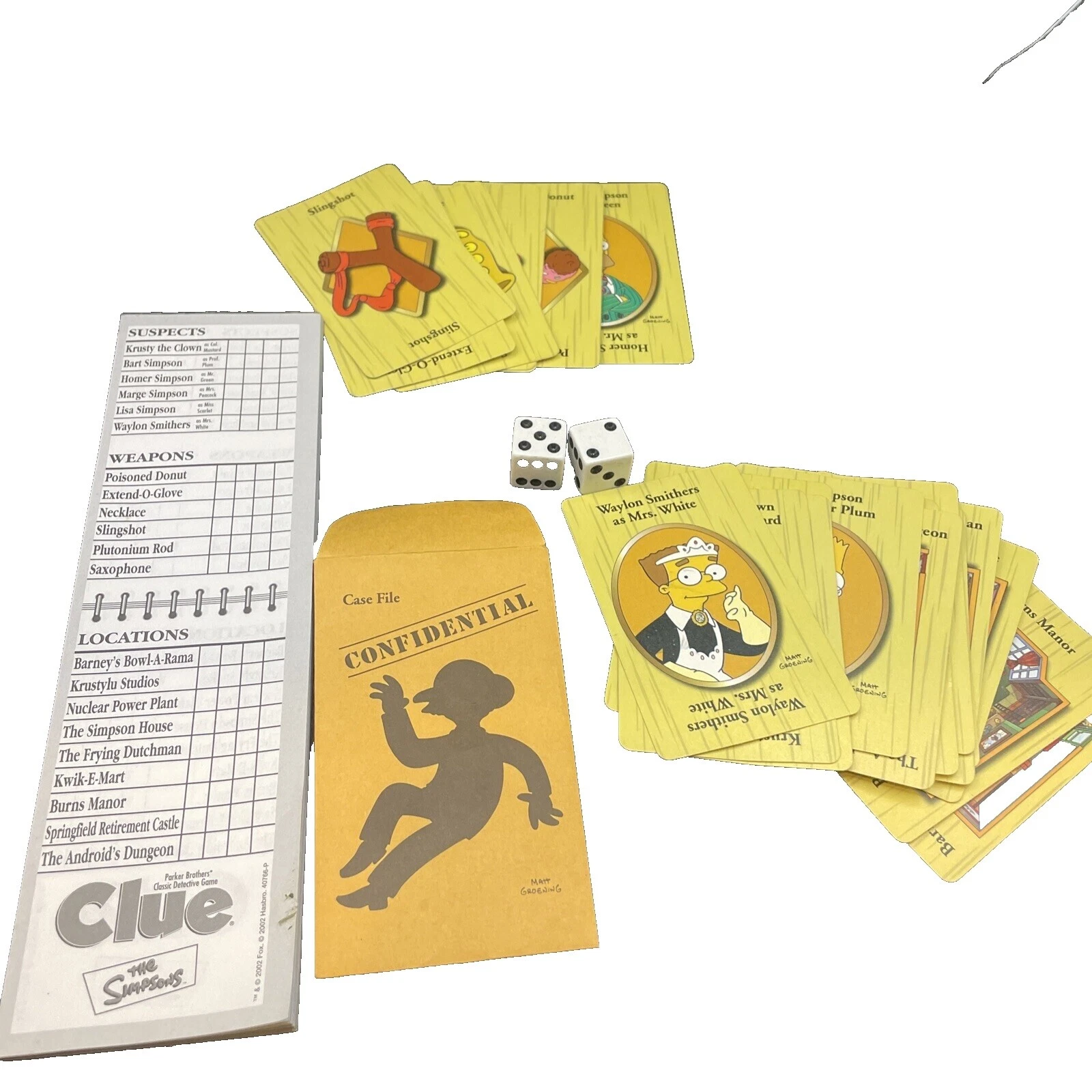 The Simpsons Plastic Game Cards